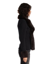 Cardigan Con Pelliccia Nero | PDP | Antonia