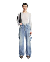Blue Slash Details Jeans | PDP | Antonia