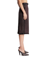 Black Viscose Midi Skirt | PDP | Antonia