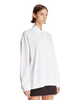 White Long-Sleeved Polo Shirt | PDP | Antonia