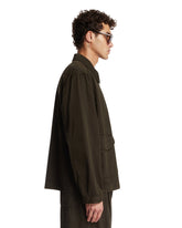 Green Cotton Overshirt | PDP | Antonia