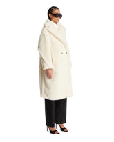 White Teddy Bear Icon Coat | PDP | Antonia