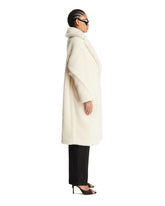 White Teddy Bear Icon Coat | PDP | Antonia