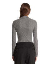 Gray Cashmere Polo Sweater | PDP | Antonia