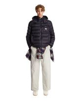 Blue Verith Hooded Short Down Jacket | PDP | Antonia