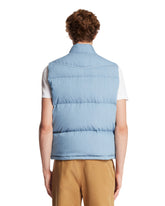 Blue Ervional Padded Denim Vest | PDP | Antonia