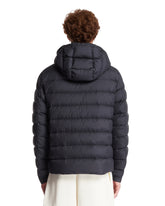 Blue Arneb Short Down Jacket With Hood | PDP | Antonia