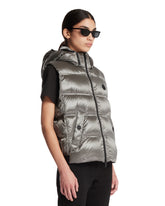 Gray Fluidite Down Padded Gilet | PDP | Antonia