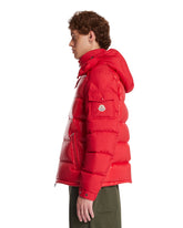 Red Maya Short Down Jacket With Hood | PDP | Antonia