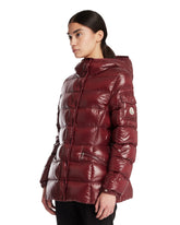 Burgundy Barante Short Down Jacket With Hood | PDP | Antonia