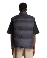 Tibb Blue Reversible Padded Gilet | PDP | Antonia
