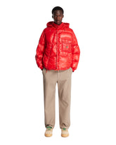 Karakorum Red Short Hooded Down Jacket | PDP | Antonia
