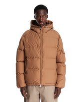Himalaya Beige Short Hooded Down Jacket | PDP | Antonia