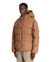 Himalaya Beige Short Hooded Down Jacket | PDP | Antonia