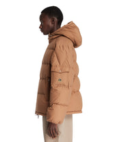 Himalaya Beige Short Hooded Down Jacket | PDP | Antonia
