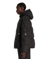 Himalaya Black Short Hooded Down Jacket | PDP | Antonia