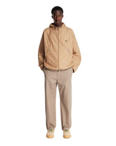 Beige Hooded Windbreaker Jacket | PDP | Antonia