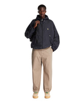 Blue Hooded Windbreaker Jacket | PDP | Antonia