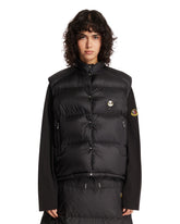 Black Tibb Reversible Padded Vest | PDP | Antonia