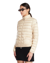 Beige Lans Short Down Jacket | PDP | Antonia