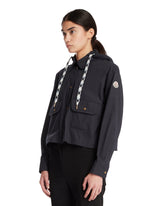 Blue Short Jacket With Hood | PDP | Antonia