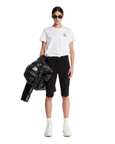 White Cotton T-Shirt with Patch | PDP | Antonia