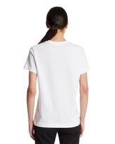 White Cotton T-Shirt with Patch | PDP | Antonia