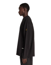 Black K2 Printed Cotton Long-Sleeved T-Shirt | PDP | Antonia