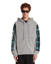 Moncler Genius x Fragment Gray Logo Zip-Up Hoodie | PDP | Antonia