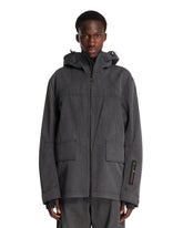 Grey Ardiden Wool Hooded Ski Jacket | PDP | Antonia