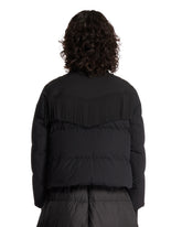 Black Bessin Fringe Padded Ski Jacket | PDP | Antonia