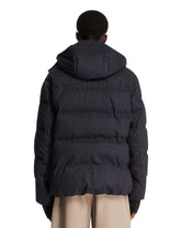 Blue Servance Padded Wool and Denim Ski Jacket | PDP | Antonia