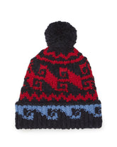 Multicolour Wool and Alpaca Blend Pom-Pom Hat | PDP | Antonia