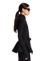 Top In Lana Con Zip Nero | PDP | Antonia