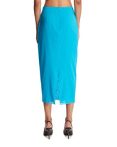 Blue Silk Midi Skirt | PDP | Antonia
