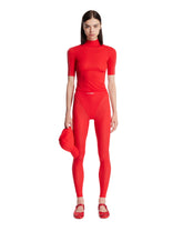 Red NikeSKIMS High-Waisted Leggings | PDP | Antonia