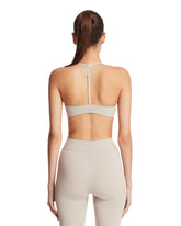 NikeSKIMS Beige Studio Stretch Triangle Top | PDP | Antonia