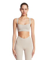 NikeSKIMS Beige Studio Stretch Square-neck Top | PDP | Antonia