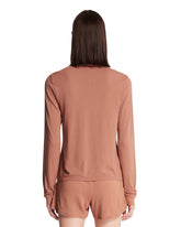 Brown NikeSKIMS Long Sleeve Polo | PDP | Antonia