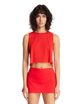 Red NikeSKIMS Cropped Top | PDP | Antonia