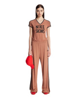 Brown NikeSKIMS V-Neck T-Shirt | PDP | Antonia