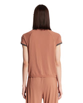 Brown NikeSKIMS V-Neck T-Shirt | PDP | Antonia