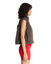 Green NikeSKIMS Oversized Sherpa Vest | PDP | Antonia
