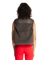 Green NikeSKIMS Oversized Sherpa Vest | PDP | Antonia