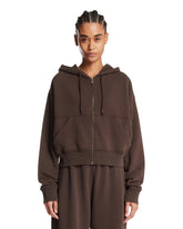 ON by FKA Twigs Brown Club Collective Full Zip Hoodie | PDP | Antonia