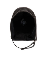 Black Leather Headpiece | PDP | Antonia