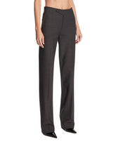 Gray Clean Break Trousers | PDP | Antonia