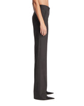 Gray Clean Break Trousers | PDP | Antonia