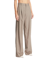 Gray Clean Break Trousers | PDP | Antonia