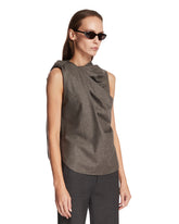 Gray Side Formation Wool Top | PDP | Antonia